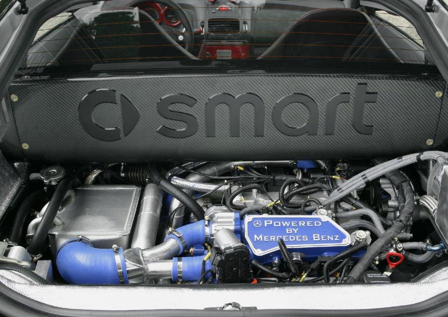 Моторный отсек Smart Roadster Coupe V6 BiTurbo by Brabus 2003 года  (фото 6 из 18)